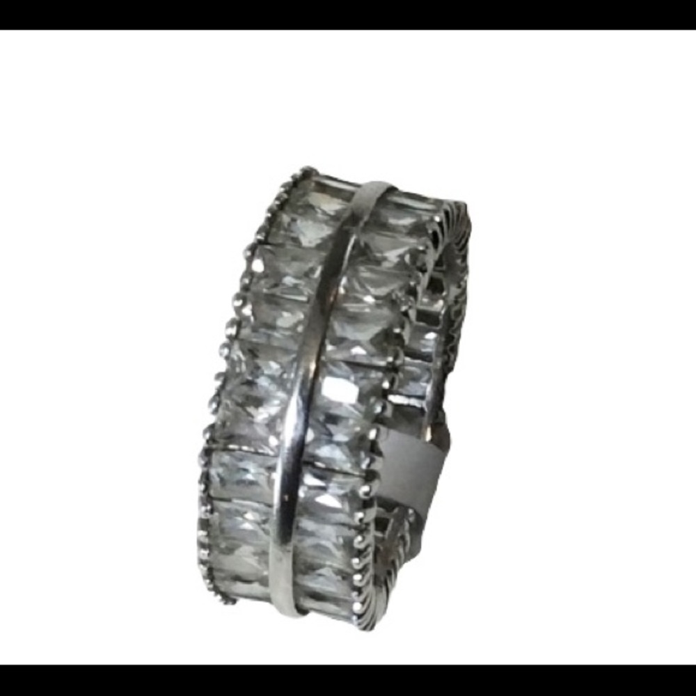 Sterling Silver Anniversary Size 8 Ring